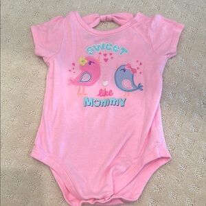 Garanimals Pink Bodysuit with Bird Design